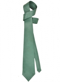 Soft Basque Green Leather Tie