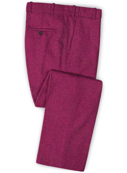 Melange Bubble Pink Tweed Pants