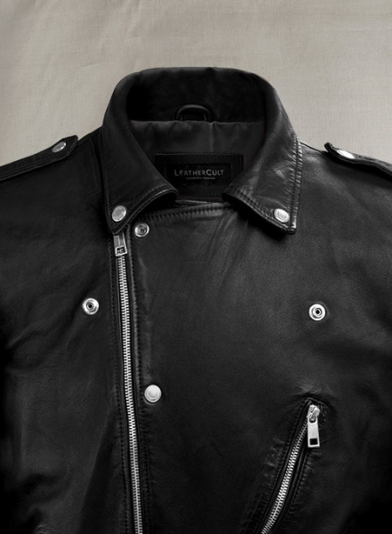 Beast Black Biker Leather Jacket