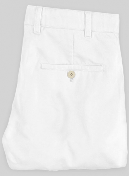 Heavy White Chino Pants