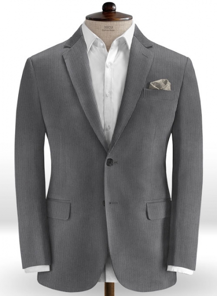 Dark Gray Thick Corduroy Suit
