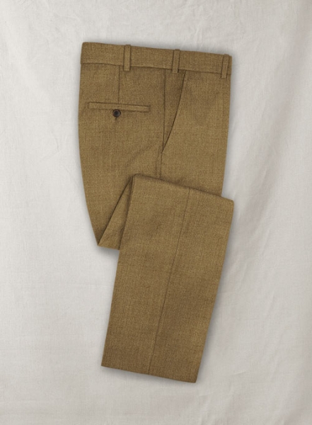 Italian Wool Cashmere Tortilla Brown Pants