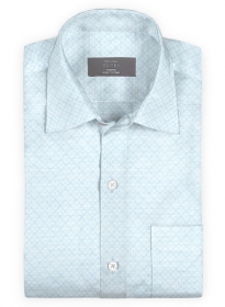 Giza Hart Blue Cotton Shirt - Full Sleeves