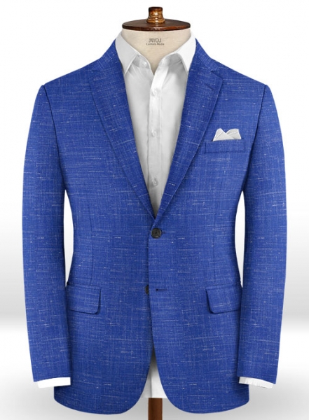 Mystic Cobalt Blue Wool Jacket