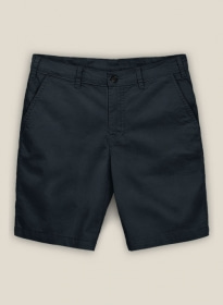 Dark Blue Stretch Chino Shorts