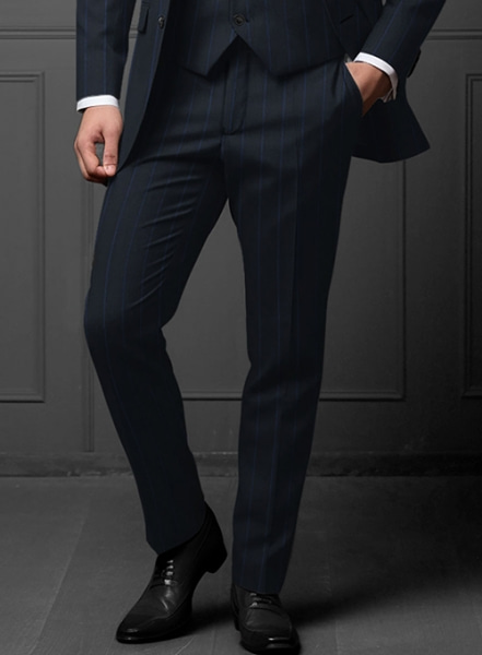 Napolean Rodrio Blue Wool Suit