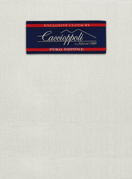 Caccioppoli Canvas Light Beige Cotton Jacket