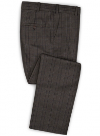 Napolean Strum Gray Brown Wool Pants