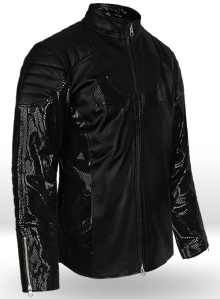 Thick Goat Black Batman Begins Christian Bale Leather Jacket