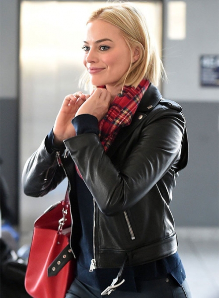 Margot Robbie Leather Jacket #2 : Made To Measure Custom Jeans For Men ...