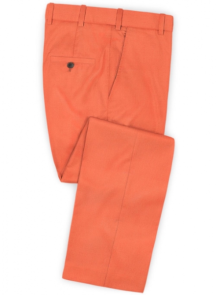 Scabal Portland Orange Wool Suit : Made To Measure Custom Jeans