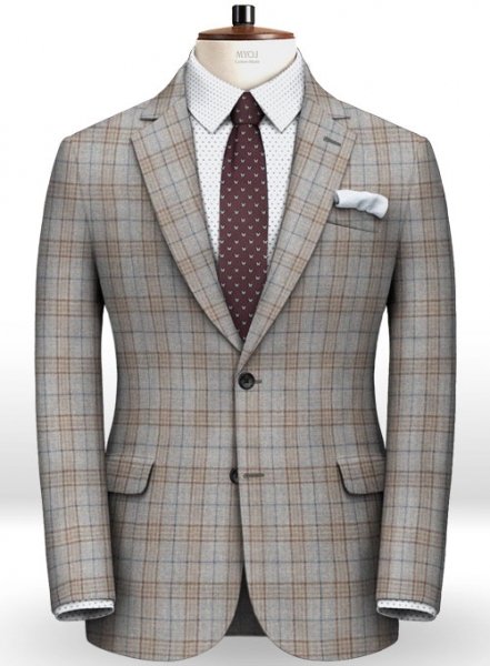 Turin Gray Feather Tweed Jacket