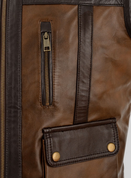 Leather Vest # 352