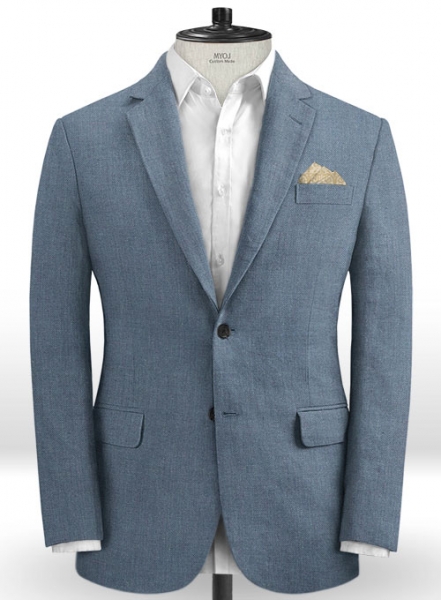 Italian Linen Slate Blue Jacket