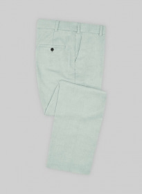 Scabal Pale Green Wool Pants