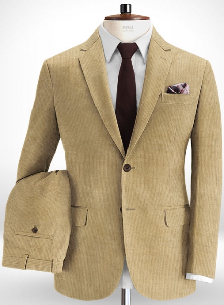 Beige Corduroy Suit