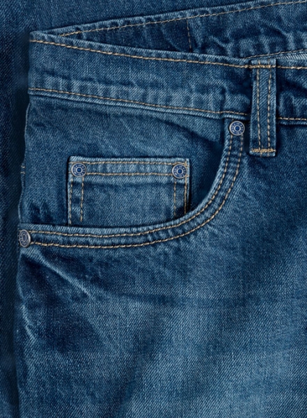 Skywalk Blue Stone Wash Whisker Jeans
