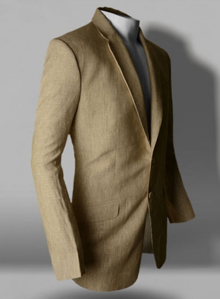 Italain Casa Beige Linen Jacket