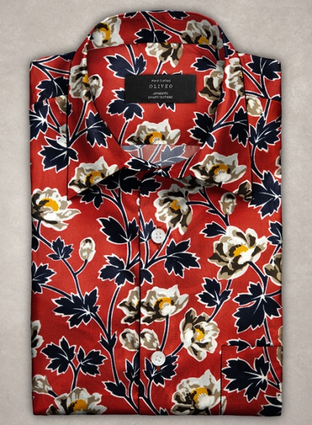 Flower Cupro Shirt - Full Sleeves