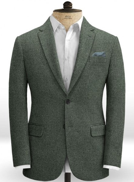 Rope Weave Green Tweed Jacket