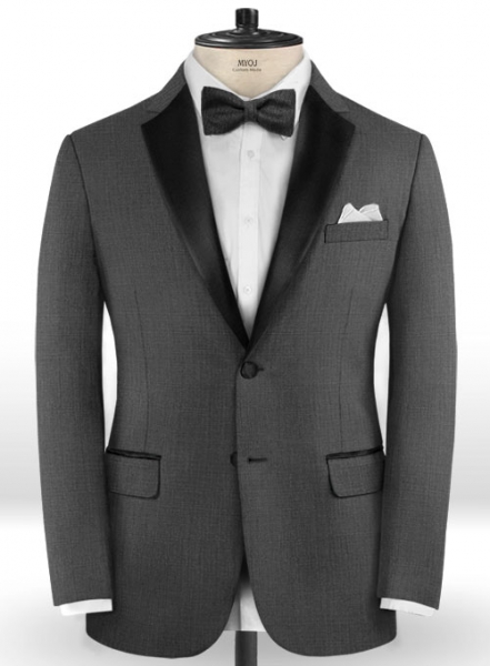 Napolean Dino Gray Wool Tuxedo Jacket