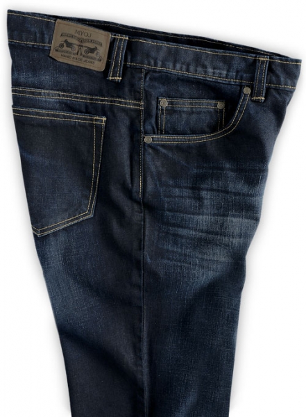 Ace Blue Hard Wash Whisker Jeans