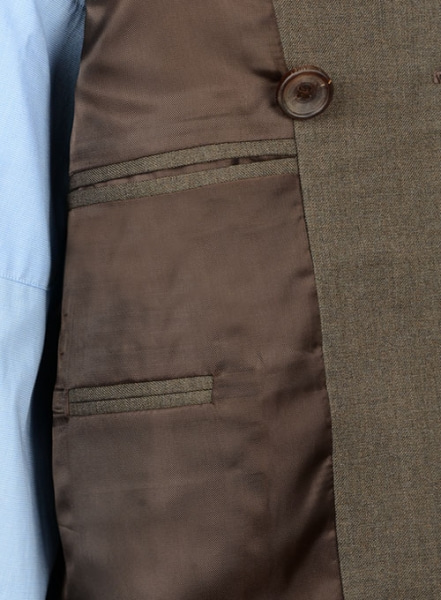 Frosted Brown Terry Rayon Overstyle Jacket