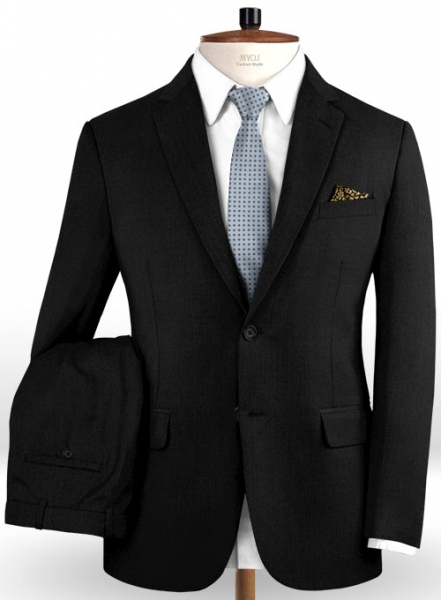 Reda Black Pure Wool Suit