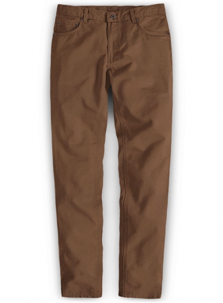 Rome Brown Stretch Chino Jeans