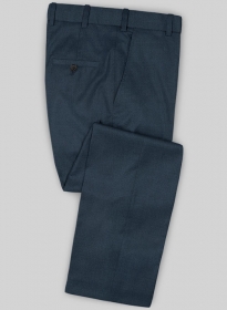 Napolean Flat Blue Wool Pants
