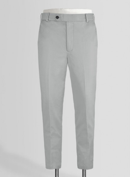 Ice Gray Cotton Power Stretch Chino Suit