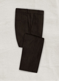 Solbiati Dark Brown Seersucker Pants