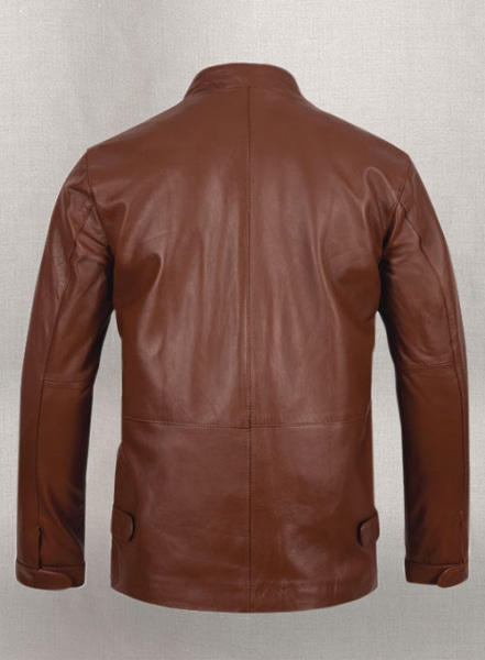 Tan Brown Minority Report Leather Jacket