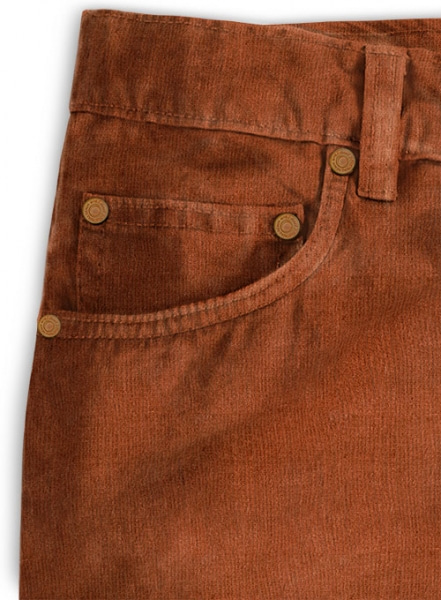 Rust Stretch Corduroy Jeans - 21 Wales