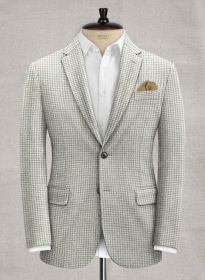 Houndstooth Light Gray Tweed Jacket