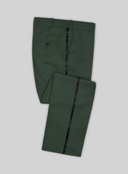 Napolean Green Wool Tuxedo Suit