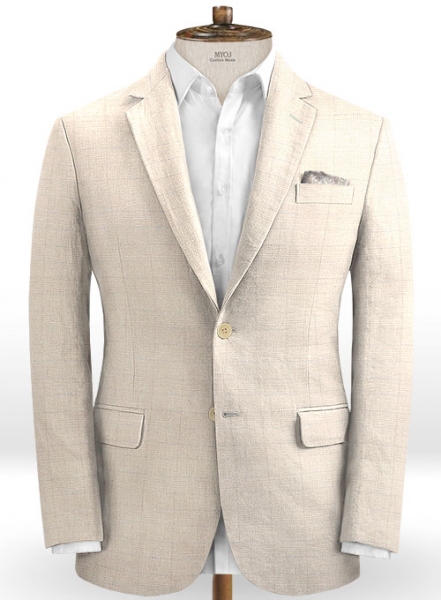 Italian Magna Beige Linen Suit