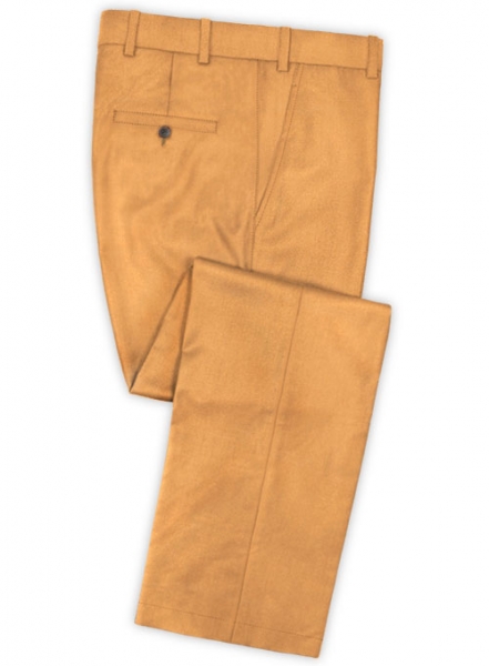 Scabal Burnt Orange Wool Pants