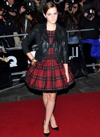 Emma Watson GQ Awards Leather Jacket