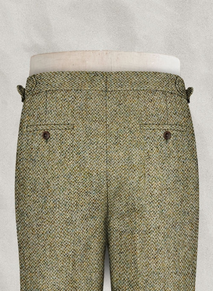 Harris Tweed Barley Brown Highland Trousers