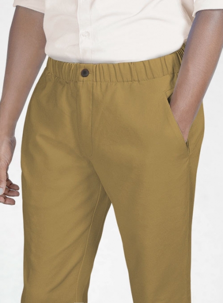 Easy Pants Khaki Cotton Canvas