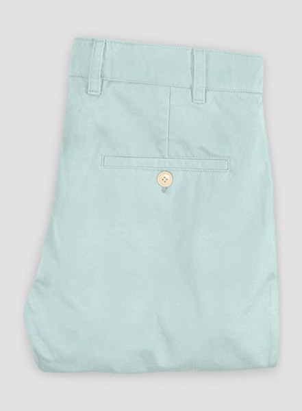 Stretch Summer Sea Blue Chino Suit
