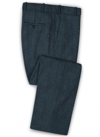 Harris Tweed Blue Stripe Pants