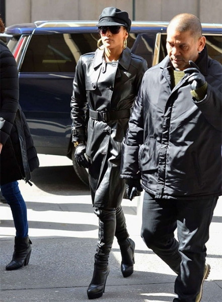 Jennifer Lopez Hustlers Leather Trench Coat