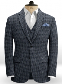 Houndstooth Blue Tweed Jacket