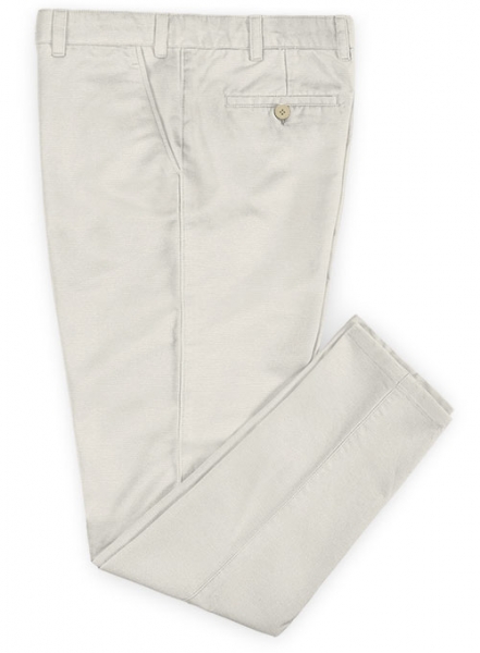 Ice Beige Super Cotton Stretch Chino Pants