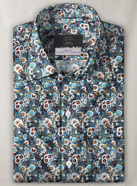 Liberty Ideria Cotton Shirt - Half Sleeves