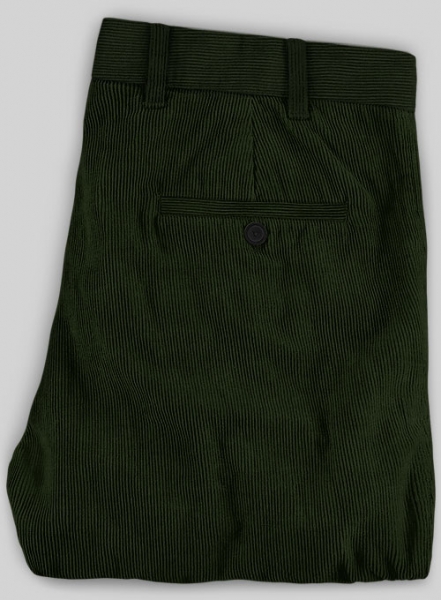 Olive Green Corduroy Trousers : Made To Measure Custom Jeans For Men ...