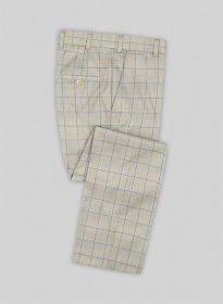 Napolean Pane Light Beige Wool Pants