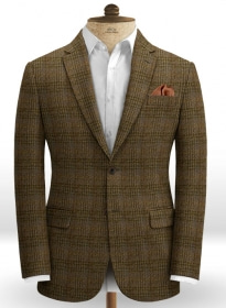 Harris Tweed Tartan Brown Jacket